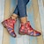 abordables Botines-Mujer Botas Botas holgadas Zapatos estampados Tallas Grandes Diario Paseo Bloque de color 3D Botines Botines Invierno Tacón Cuadrado Dedo redondo Elegante Casual Confort Zapatos de Paseo Cuero