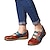 ieftine Pantofi Joși de Damă-Pentru femei Pantofi Flați Mărime Plus Size Pantofi de confort Zilnic Bloc Culoare Vară Flori Toc Drept Vârf rotund Epocă Casual Confortabili Imitație Piele Loafer Maro Albastru Deschis