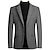 cheap Men&#039;s Blazers &amp; Suits-Men&#039;s Suits Blazer Business Wedding Party Winter Spring &amp;  Fall Fashion Casual Plain Wool Blend Casual / Daily Pocket Single Breasted Blazer Black Burgundy Navy Blue Gray