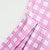 billige Kjoler-rosa kjole til jenter rutete ermeløs utendørs uformelt ryggløs ferie mote daglig bomull mini fritidskjole skater kjole en linje kjole sommer vår 2-12 år 81586+ armbånd halskjede øredobber
