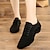 cheap Ballroom Shoes &amp; Modern Dance Shoes-Women&#039;s Modern Shoes Outdoor Professional Square Dance Outdoor Flat Heel Buckle Adults&#039; Black
