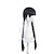 abordables Perruques de déguisement-Longue perruque tressée droite noire pour tresses cheveux pour enfants fille cosplay fête