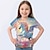 abordables camisetas 3d de niña-Chica 3D Graphic Caricatura Unicornio Camiseta Manga Corta Impresión 3D Verano Primavera Activo Moda Estilo lindo Poliéster Niños 3-12 años Exterior Casual Diario Ajuste regular