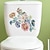 Χαμηλού Κόστους Διακοσμητικά Αυτοκόλλητα Τοίχου-αυτοκόλλητο τοίχου με λουλούδια, αυτοκόλλητο τουαλέτας, αυτοκόλλητο υπνοδωματίου, αυτοκόλλητα αξεσουάρ μπάνιου, αφαιρούμενο πλαστικό αυτοκόλλητο, αυτοκόλλητο τοίχου διακόσμηση σπιτιού