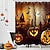 baratos Cortinas de chuveiro de Halloween-cortina de chuveiro de terror de halloween com ganchos decoração de banheiro de halloween cortina de chuveiro de tecido à prova dwaterproof água conjunto com 12 pacote de ganchos de plástico