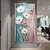 billiga Blom- och växtmålningar-handgjord oljemålning duk väggkonst dekor original blommålning abstrakt blommig landskapsmålning för heminredning med sträckt ram/utan inre ram målning