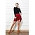 abordables Jupes Latines-Danse latine Jupes Couleur Pure Femme Utilisation Usage quotidien Taille haute Polyester