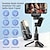 abordables Palos selfie-Estabilizador de trípode de palo de selfie de cardán de escritorio con luz remota siguiente plegable para teléfono inteligente iphone 13 xiaomi para video q18