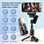 preiswerte Selfie-Sticks-Desktop Gimbal Selfie Stick Stativ Stabilisator mit Licht Fernbedienung folgen faltbar für Smartphone iPhone 13 Xiaomi für Video Q18