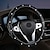 رخيصةأون أغطية عجلة القيادة-غطاء عجلة قيادة السيارة التلقائي كريستال تاج حجر الراين قطيفة مضاد للانزلاق لـ 14.57 بوصة (37 سم) إلى 15 بوصة (38 سم) عجلة القيادة