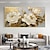 billiga Blom- och växtmålningar-vägg vit blomma duk bild handgjorda abstrakta blommor oljemålning popkonst modern bild för vardagsrum heminredning