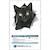 זול מדבקות לרכב-וינסטון &amp; מדבקות חתול תלת מימדיות - 2 חבילות - מדבקות קיר לחתול שחור - מדבקות קיר לחתולים לחדר שינה - מקרר - שירותים - רכב - ארוז לקמעונאות