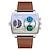 preiswerte Digitaluhr-SANDA Herren Digitaluhr Modisch Lässige Uhr Armbanduhr Schockresistent leuchtend Wecker Countdown WASSERDICHT Kieselgel Lederband Beobachten