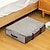 cheap Clothing &amp; Closet Storage-3pcs Foldable Underbed Storage Box With Transparent Windows - Ideal For Clothes Beddings Quilts Pillows - Space Saving Organizer For Wardrobe Closet Cabinet - Perfect For Home Dorms And Rentals