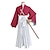 olcso Anime kosztümök-Ihlette RurouniKenshin Himura Kenshin Anime Szerepjáték jelmezek Japán Farsang Cosplay öltönyök Jelmez Kompatibilitás Férfi