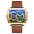 זול שעונים דיגיטלים-SANDA גברים שעון דיגיטלי אופנתי שעונים יום יומיים שעון יד עמיד לזעזועים זורח Alarm Clock ספירה לאחור עמיד במים ג&#039;ל סיליקון רצועת עור שעון
