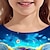 billige piges 3d t-shirts-Pige 3D Grafisk Dyr Tiger T-shirt Langærmet 3D-udskrivning Efterår Vinter Aktiv Mode Sød Stil Polyester Børn 3-12 år udendørs Afslappet Daglig Regulær