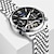 お買い得  機械式腕時計-trsoye 機械式時計男性用自動腕時計 30 メートル防水高級ムーンフェイズ中空スケルトンステンレス鋼メンズ腕時計ギフト