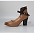 cheap Women&#039;s Heels-Women&#039;s Heels Pumps Clogs Suede Shoes Dress Shoes Strappy Heels Party Outdoor Work Solid Color High Heel Cone Heel Elegant Vintage Fashion Suede Lace-up Purple Khaki