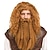 abordables Perruques de déguisement-perruque viking &amp; barbe par lacey costume halloween cosplay parti perruques