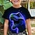 billige drenges 3d t-shirts-Drenge 3D Grafisk Dyr Dinosaurus T-shirt Kortærmet 3D-udskrivning Sommer Forår Aktiv Sport Mode Polyester Børn 3-12 år udendørs Afslappet Daglig Regulær