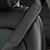 abordables Housses de siège de voiture-2 pièces cuir fibre cuir gaufré ceinture de sécurité épaule protecteur housse de protection ceinture de sécurité