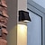 זול נורות קיר חוץ-led בחוץ מנורת קיר 2w 4w תאורה למעלה/למטה פנימית 1/2 ראש מעוקל עמיד למים ip65 מנורת קיר מודרנית מנורת חדר שינה אור לבן חם/לבן ac90-264v