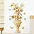 levne Dekorativní samolepky na zeď-retro samolepka na vázu s květinami, samolepka na toaletu, samolepka do ložnice, samolepicí doplňky do koupelny, odnímatelná plastová samolepka, samolepka na zeď s dekorací domova