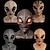 cheap Accessories-Alien Mask Halloween Props Adults&#039; Men&#039;s Women&#039;s Funny Scary Costume Halloween Carnival Mardi Gras Easy Halloween Costumes