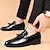 abordables Zapatos Oxford de hombre-mocasines de vestir para hombre y zapatos sin cordones zapatos náuticos mocasines con borlas negocios caballero británico oficina y carrera fiesta y noche zapatos de cuero de pu negro marrón verano primavera