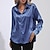 baratos Tops básicos de mulher-Camisa Social Blusa Mulheres Branco Azul Marron Côr Sólida Botão Diário Diário Básico Neon &amp; Bright Colarinho de Camisa Normal MILÍMETROS