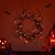 tanie Sztuczne Kwiaty i Girlandy-wieniec na halloween dekoracja na drzwi wejściowe pomarańczowe światła brokat czarny oddział wieniec dekoracje na halloween strona główna kryty impreza na zewnątrz dekoracje ścienne vintage na