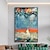 halpa Maisemataulut-käsintehty öljymaalaus kankaalle seinätaidekoriste alkuperäinen värikäs yötaivas taidemaalaus kodin sisustukseen venytetyllä kehyksellä/ilman sisäkehysmaalausta