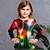 olcso lány 3D-s pólók-Lány 3D Grafika 3D nyomtatás Gradiens Póló Hosszú ujj 3D nyomtatás Nyár Ősz Aktív Divat aranyos stílus Poliészter Gyerekek 3-12 év Szabadtéri Hétköznapi Napi Normál
