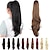 Недорогие Конские хвостики-Коготь для наращивания конского хвоста для женщин, вьющиеся волосы, кусок 24 синтетических накладных волос с конским хвостом, очень длинные &amp; объемная завитая волнистая термостойкая
