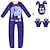 cheap Videogame Cosplay-Inspired by FNAF Five Nights at Freddy&#039;s Glamrock Freddy Video Game Cosplay Costumes Cosplay Suits Print Long Sleeve Leotard / Onesie Gloves Mask Costumes
