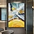 cheap Abstract Paintings-Wall Art Modern Abstract Bright Gold Block Graffiti Paintings Hand Painted Oil Painting On Canvas Textured Artwork Extra Large Wall Art For Living Room Home Decor  (No Frame)