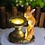 tanie Światła ścieżki i latarnie-kreskówka zewnętrzne lampy słoneczne kreatywne światła kot królik dekoracja żywica ogród oświetlenie dziedzińca balkon światła zwierząt