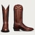 billiga Cowboy &amp; Western Boots-Herr Stövlar Cowboystövlar Promenad Vintage Utomhus PU Höjd-ökande Halksäker Loafers Mörkbrun Kaffe spelt brunt Mörkgrå Vinter