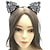 abordables Masque d&#039;Halloween &amp; Accessoires-masque de mascarade en dentelle pour femme, masque de mascarade noir pour femme masque de chat bandeau d&#039;oreille de chat avec tour de cou coeur