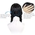abordables Perruques de déguisement-Perruque Synthétique Droit Avec 2 queues de cheval Fabriqué à la machine Perruque Longue Noir Cheveux Synthétiques Femme Doux Naturel Mode Noir