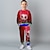 ieftine seturi 3d pentru băiat-Băieți 3D Fotbal Hanorac și Pantaloni Set de îmbrăcăminte Manșon Lung printare 3d Toamnă Iarnă Activ Modă Misto Poliester Copii 3-12 ani În aer liber Stradă Vacanță Fit regulat