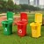 cheap Stress Relievers-4pcs Three-color Trash Can Building Blocks Toys Learn Garbage Classification Educational Toys Gifts For Boys And Girls