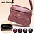 cheap Handbag &amp; Totes-Women&#039;s Crossbody Bag Shoulder Bag Dome Bag PU Leather Outdoor Daily Holiday Buttons Zipper Embossed Large Capacity Waterproof Lightweight Solid Color Maroon oak red Black