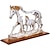 billiga Statyer-harts häststaty, hästprydnad dekorativ, häststaty hästfigurer djurmodell skrivbord ridsport springande häststaty hantverk modern dekoration