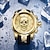 cheap Quartz Watches-Men&#039;s Quartz Watch Creative Skull Head Fashion Silicone Band Sport Analog Quartz Wristwatch Halloween Gift for Men