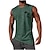 billige herre 3d tank tops-Herre Vest Top Ærmeløs T-shirt til mænd Grafisk Palme træ Rund hals Tøj 3D-udskrivning Daglig Sport Stropper Trykt mønster Mode Designer Muskel
