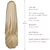 abordables Queue-de-cheval-clip en queue de cheval clip griffe queues de cheval blondes extension droite 18 4,3 oz synthétique comme de vrais cheveux faux cheveux faciles à utiliser moelleux &amp;pas emmêlé