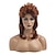 abordables Pelucas para disfraz-Pelucas de salmonete para mujeres vino rojo largo en capas 70s 80s peluca de pelo rocker peluca sintética cosplay de halloween
