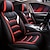 cheap Car Seat Covers-Universal Car Seat Covers Luxury Leather Seat Covers for Cars Full Set High-end Car Interiors Car Protector fit for Most Cars